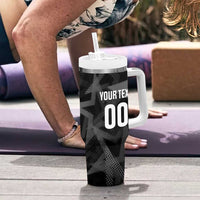Custom Soccer 2026 USA Tumbler With Handle Black Stars Version