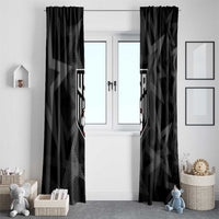 Soccer 2026 USA Window Curtain Black Stars Version