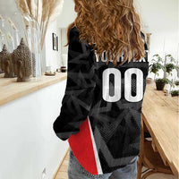 Custom Soccer 2026 USA Women Casual Shirt Black Stars Version