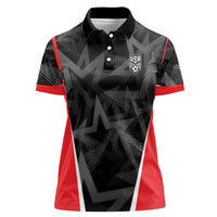 Custom Soccer 2026 USA Women Polo Shirt Black Stars Version