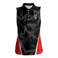 Custom Soccer 2026 USA Women Sleeveless Polo Shirt Black Stars Version