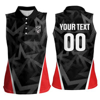 Custom Soccer 2026 USA Women Sleeveless Polo Shirt Black Stars Version