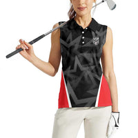 Custom Soccer 2026 USA Women Sleeveless Polo Shirt Black Stars Version