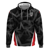 Custom Soccer 2026 USA Zip Hoodie Black Stars Version