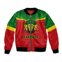 Personalised Ethiopia Bomber Jacket Lion Of Judah Flag Style Special Version - Wonder Print Shop