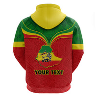 Personalised Ethiopia Hoodie Lion Of Judah Flag Style Special Version - Wonder Print Shop