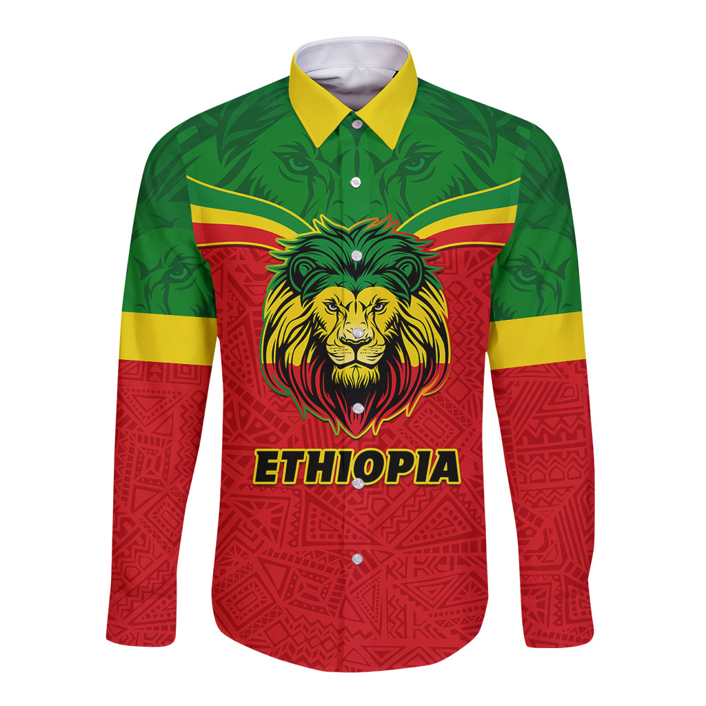 personalised-ethiopia-long-sleeve-button-shirt-lion-of-judah-flag-style-special-version