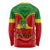 Personalised Ethiopia Long Sleeve Shirt Lion Of Judah Flag Style Special Version LT01