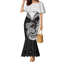 New Zealand Mermaid Dress Aotearoa Maori Kiwi Black Fern - Wonder Print Shop