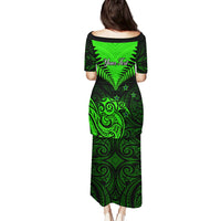 Personalised New Zealand Puletasi Aotearoa Maori Kiwi Green Fern - Wonder Print Shop