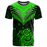 Personalised New Zealand T Shirt Aotearoa Maori Kiwi Green Fern - Wonder Print Shop