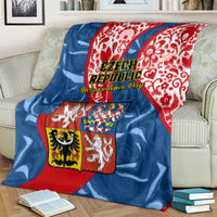 czech-republic-independence-day-blanket-czechia-coat-of-arms-embroidery-motif