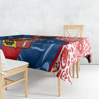 Czech Republic Independence Day Tablecloth Czechia Coat Of Arms Embroidery Motif - Wonder Print Shop