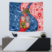 Czech Republic Independence Day Tapestry Czechia Coat Of Arms Embroidery Motif - Wonder Print Shop