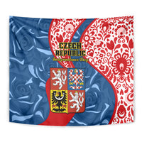 Czech Republic Independence Day Tapestry Czechia Coat Of Arms Embroidery Motif - Wonder Print Shop