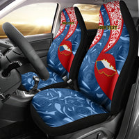 Personalised Czech Republic Independence Day Car Seat Cover Czechia Coat Of Arms Embroidery Motif - Wonder Print Shop