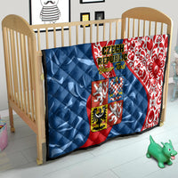 Personalised Czech Republic Independence Day Quilt Czechia Coat Of Arms Embroidery Motif - Wonder Print Shop