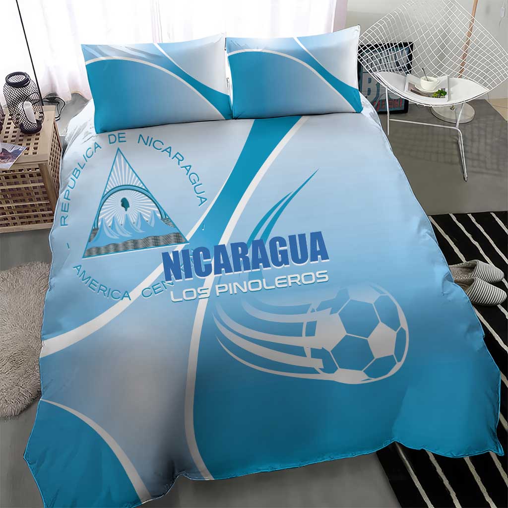 Nicaragua Football Bedding Set Vamos Los Pinoleros