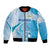 Custom Nicaragua Football Bomber Jacket Vamos Los Pinoleros