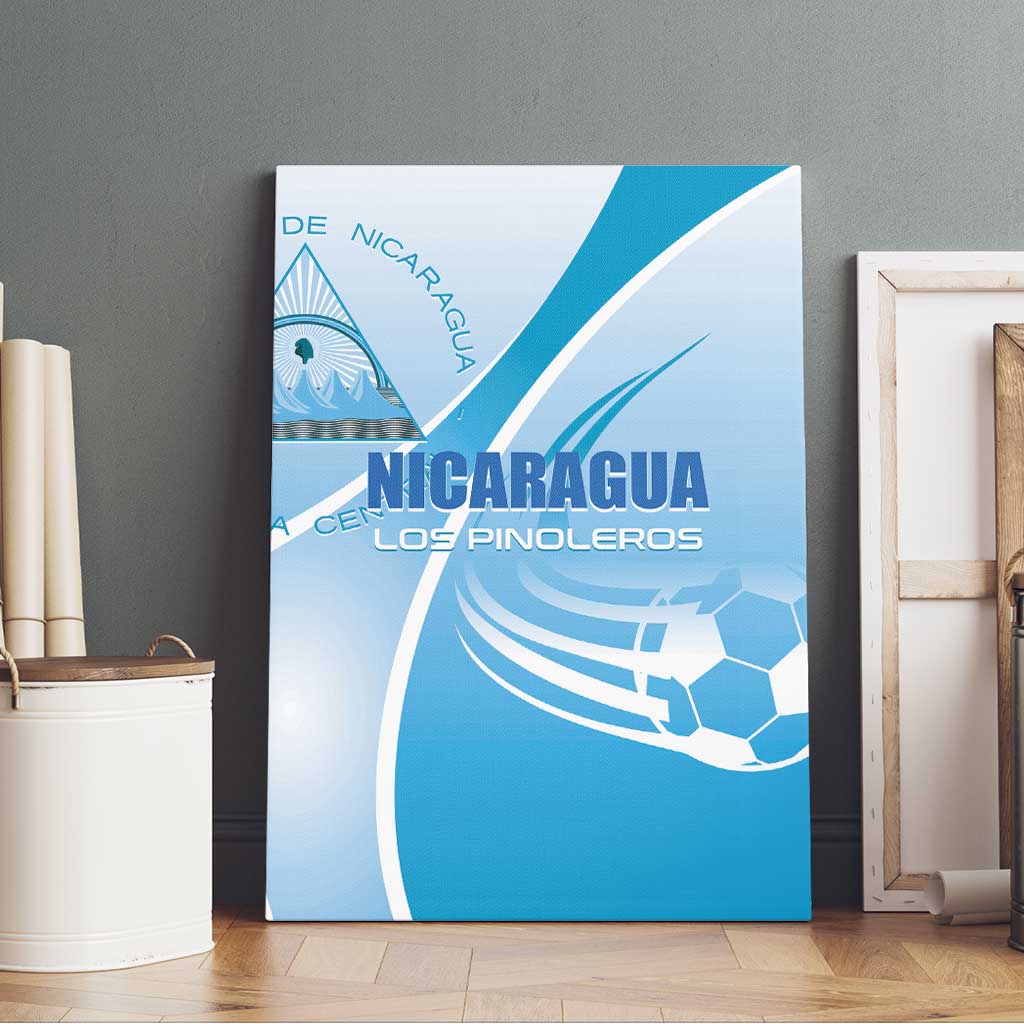 Nicaragua Football Canvas Wall Art Vamos Los Pinoleros