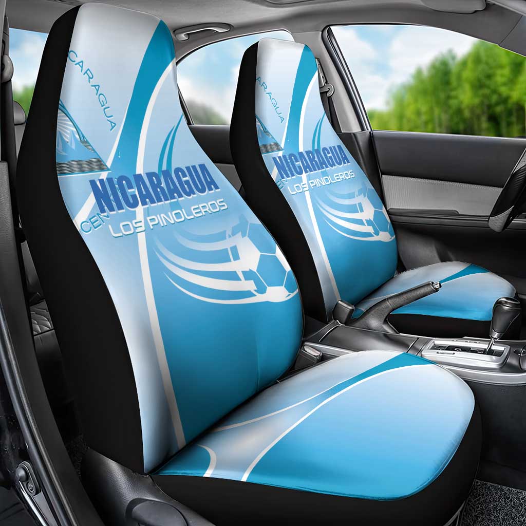 Nicaragua Football Car Seat Cover Vamos Los Pinoleros