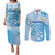 Custom Nicaragua Football Couples Matching Puletasi and Long Sleeve Button Shirt Vamos Los Pinoleros