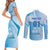 Custom Nicaragua Football Couples Matching Short Sleeve Bodycon Dress and Long Sleeve Button Shirt Vamos Los Pinoleros