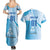 Custom Nicaragua Football Couples Matching Summer Maxi Dress and Hawaiian Shirt Vamos Los Pinoleros