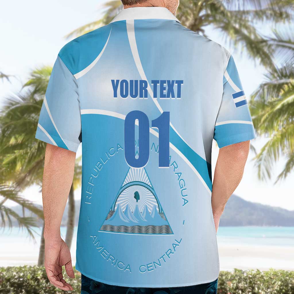 Custom Nicaragua Football Hawaiian Shirt Vamos Los Pinoleros