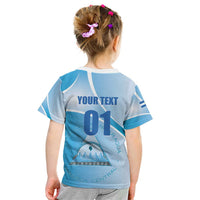 Custom Nicaragua Football Kid T Shirt Vamos Los Pinoleros