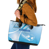 Nicaragua Football Leather Tote Bag Vamos Los Pinoleros