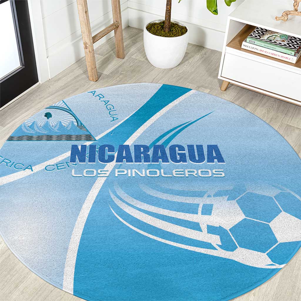 Nicaragua Football Round Carpet Vamos Los Pinoleros