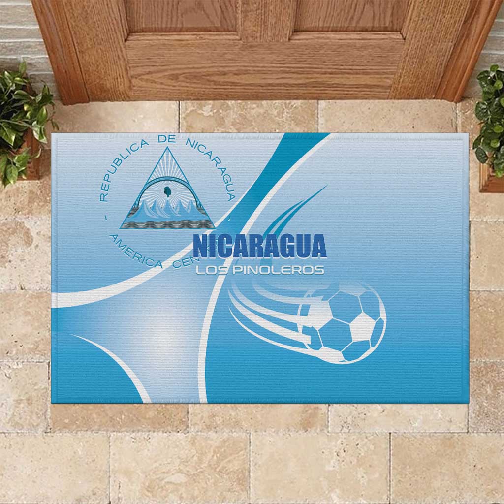 Nicaragua Football Rubber Doormat Vamos Los Pinoleros