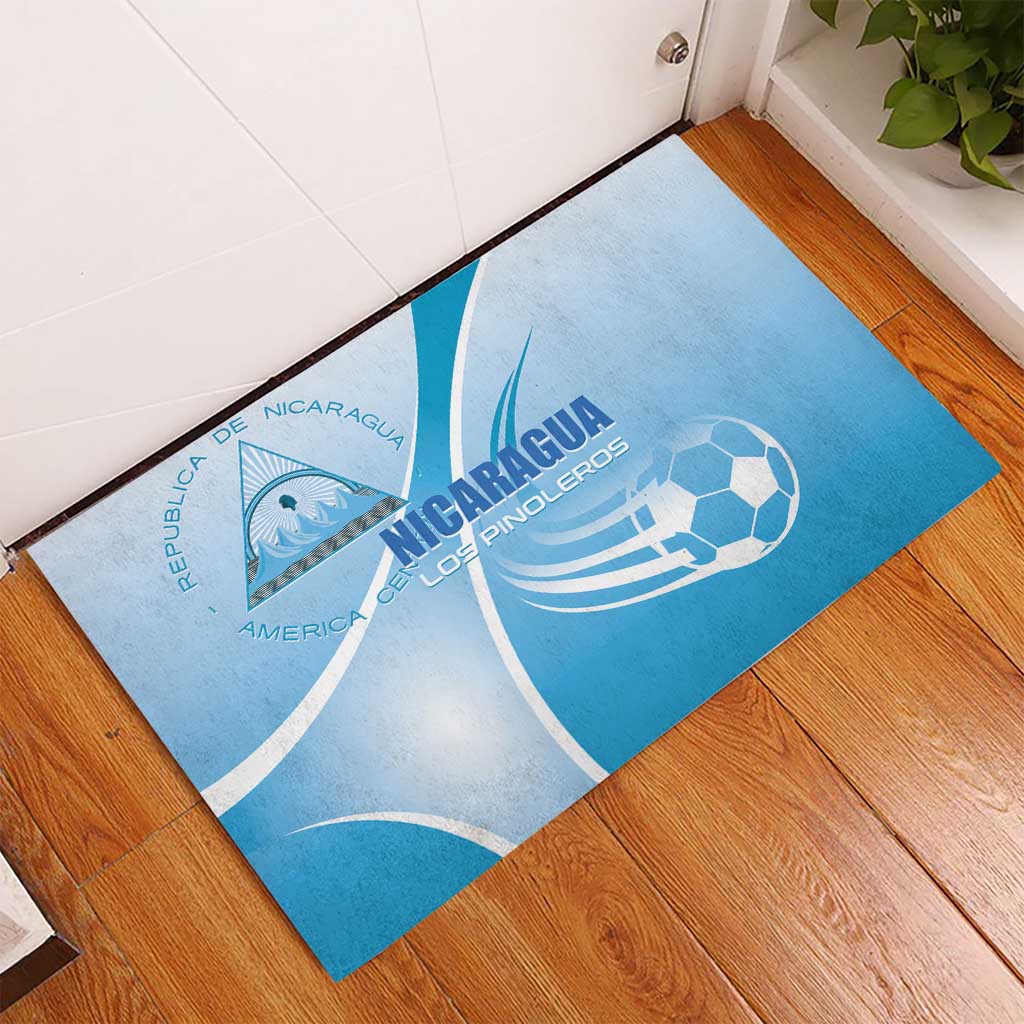 Nicaragua Football Rubber Doormat Vamos Los Pinoleros