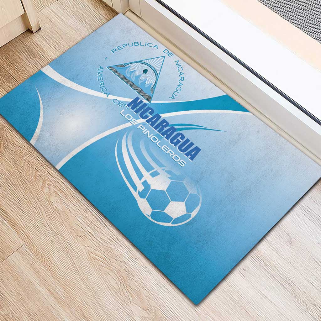 Nicaragua Football Rubber Doormat Vamos Los Pinoleros