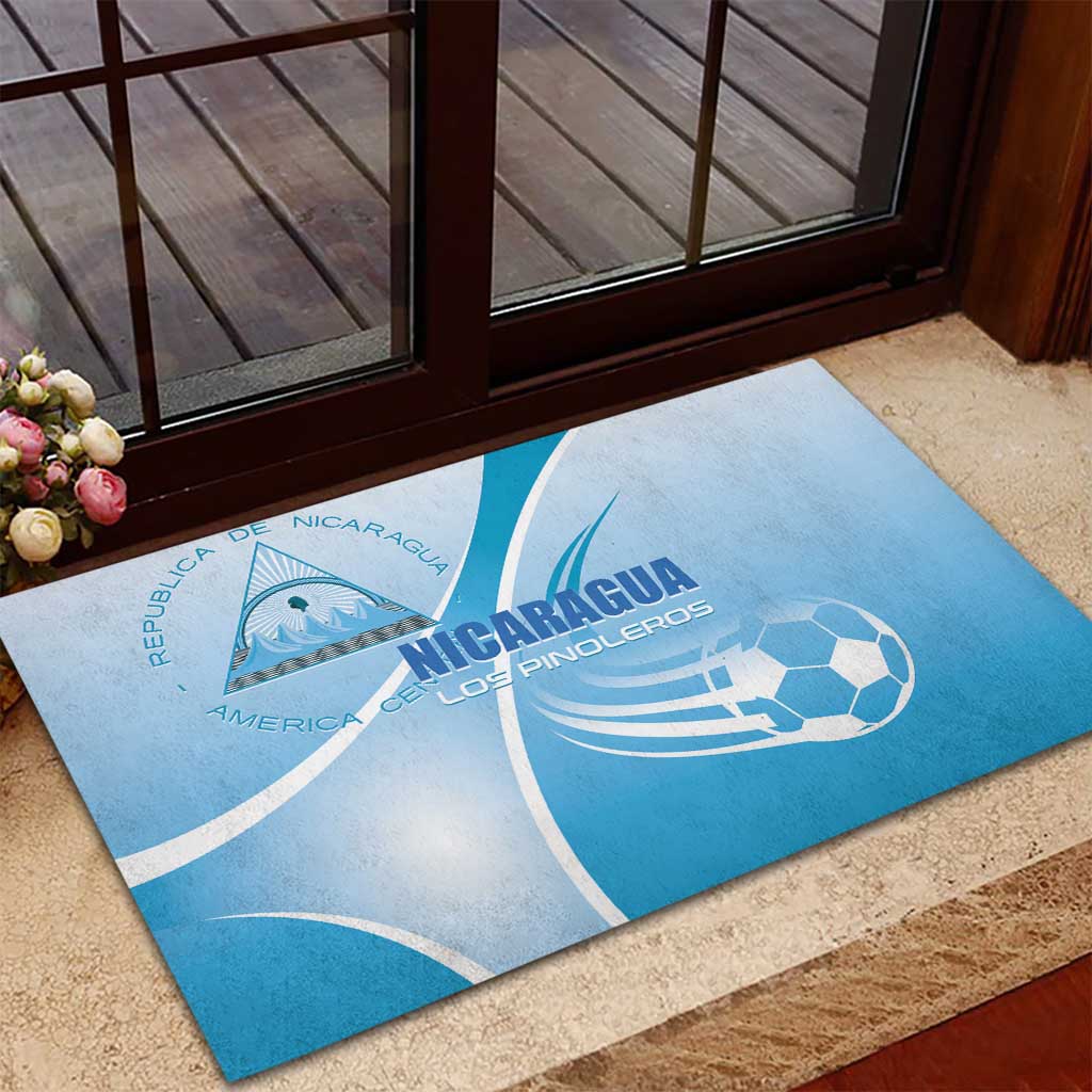 Nicaragua Football Rubber Doormat Vamos Los Pinoleros