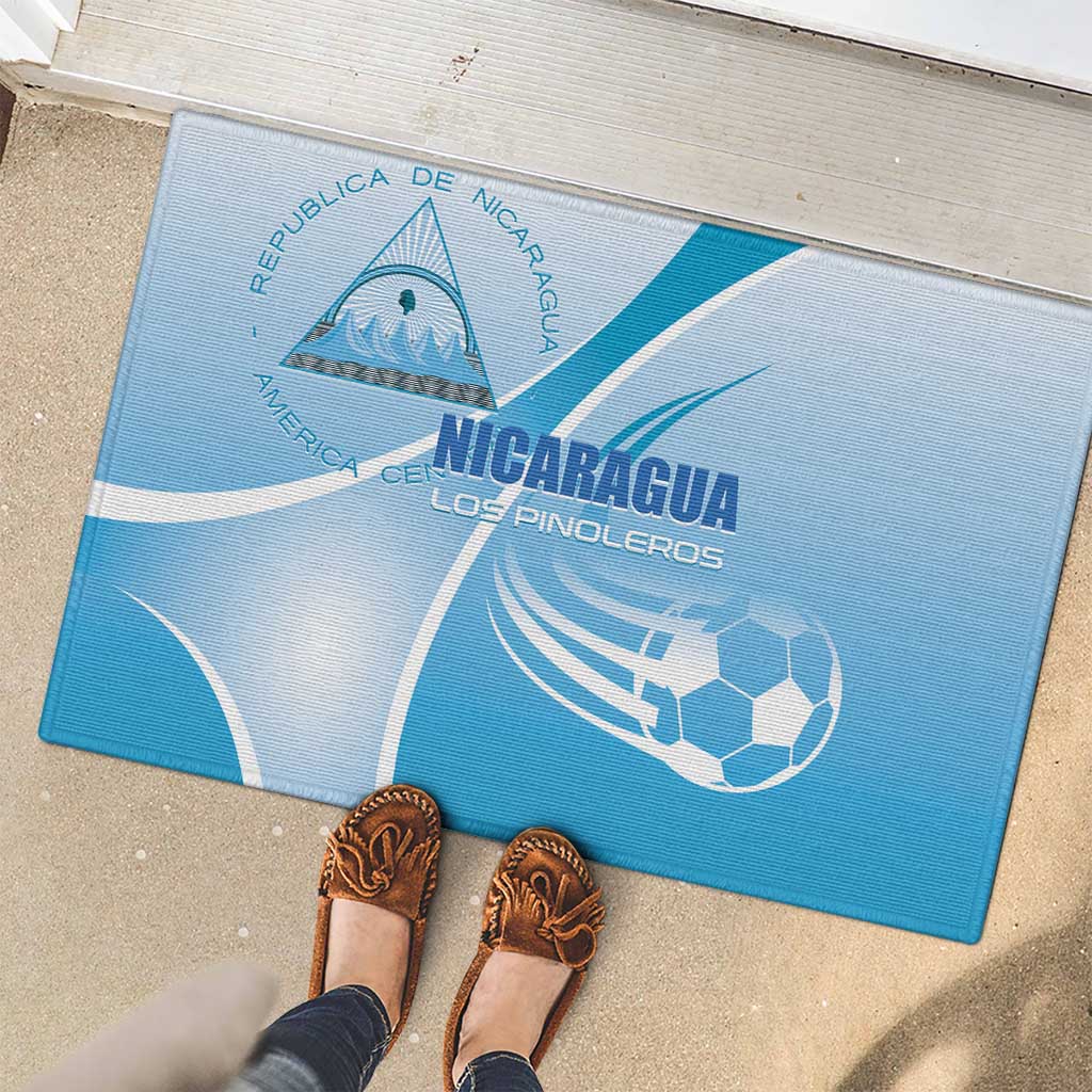 Nicaragua Football Rubber Doormat Vamos Los Pinoleros