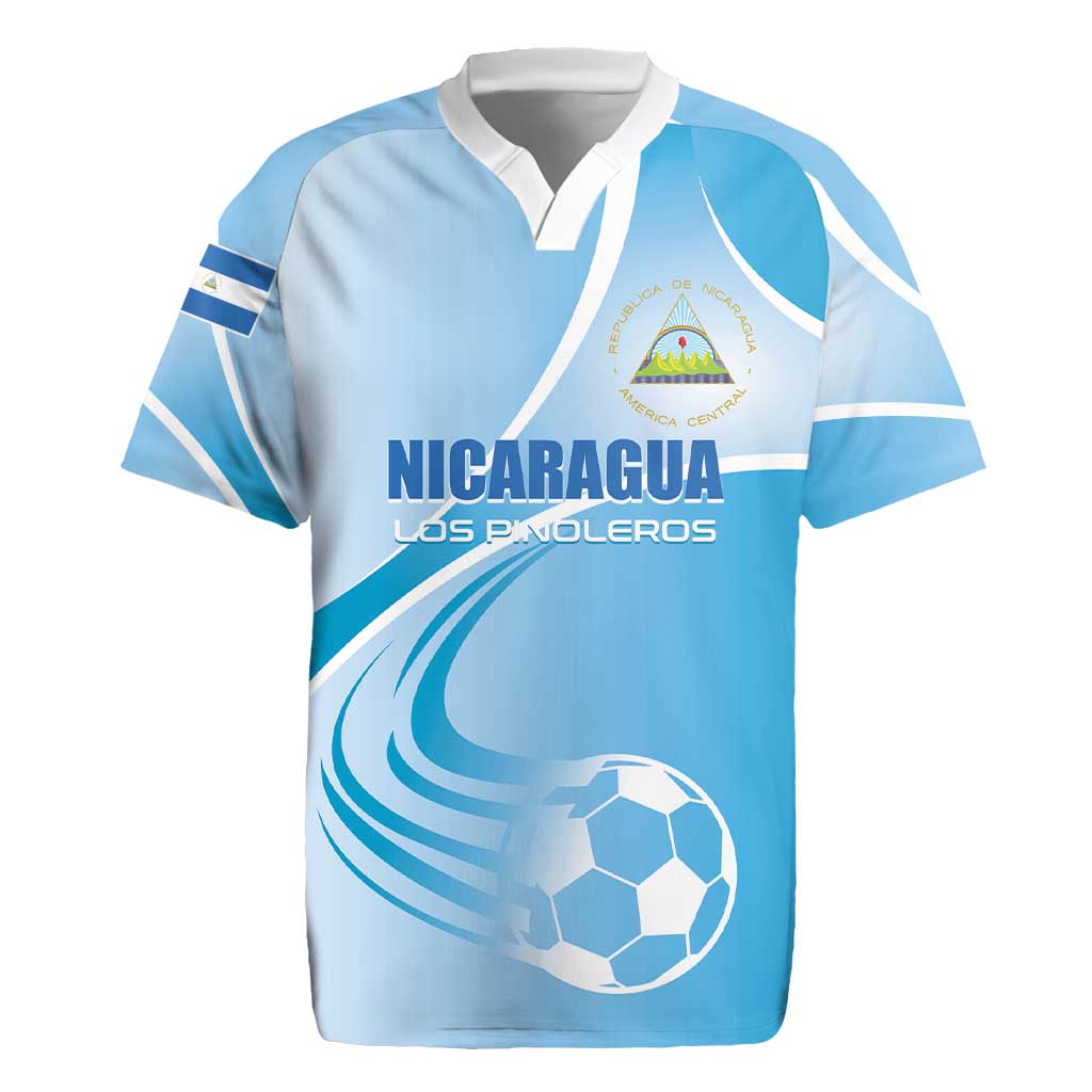 Custom Nicaragua Football Rugby Jersey Vamos Los Pinoleros