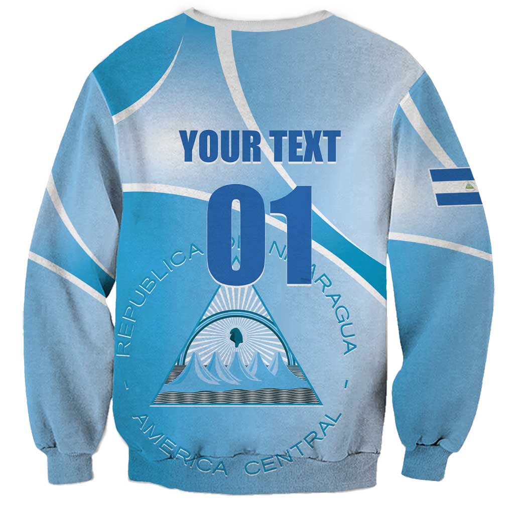 Custom Nicaragua Football Sweatshirt Vamos Los Pinoleros
