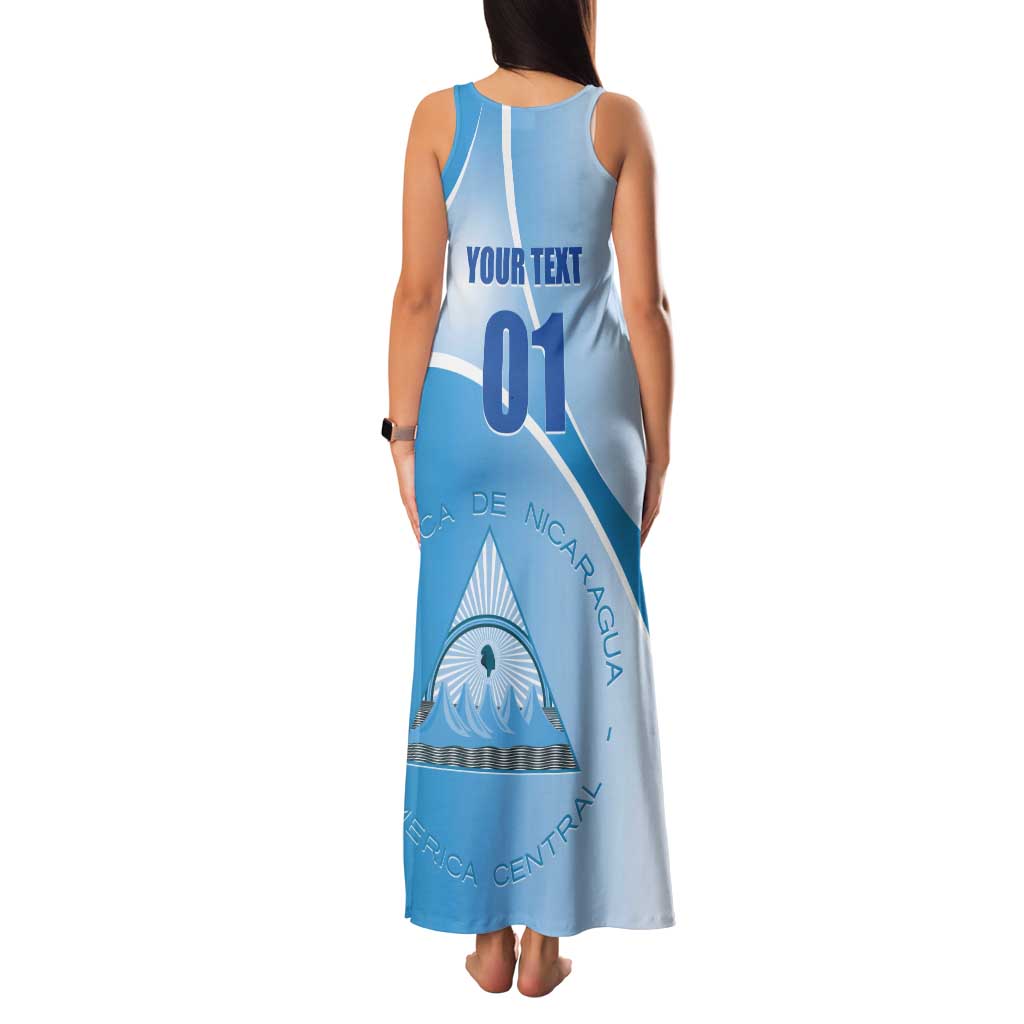 Custom Nicaragua Football Tank Maxi Dress Vamos Los Pinoleros