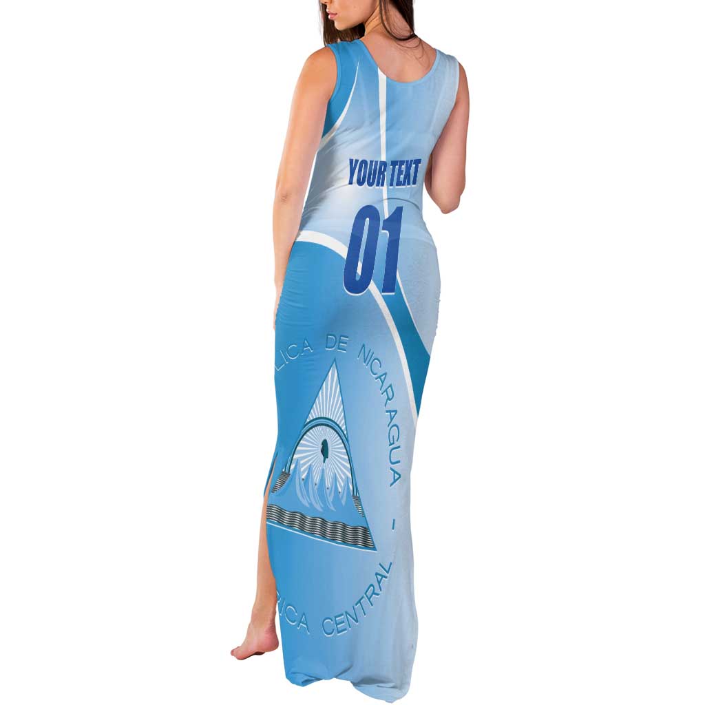 Custom Nicaragua Football Tank Maxi Dress Vamos Los Pinoleros