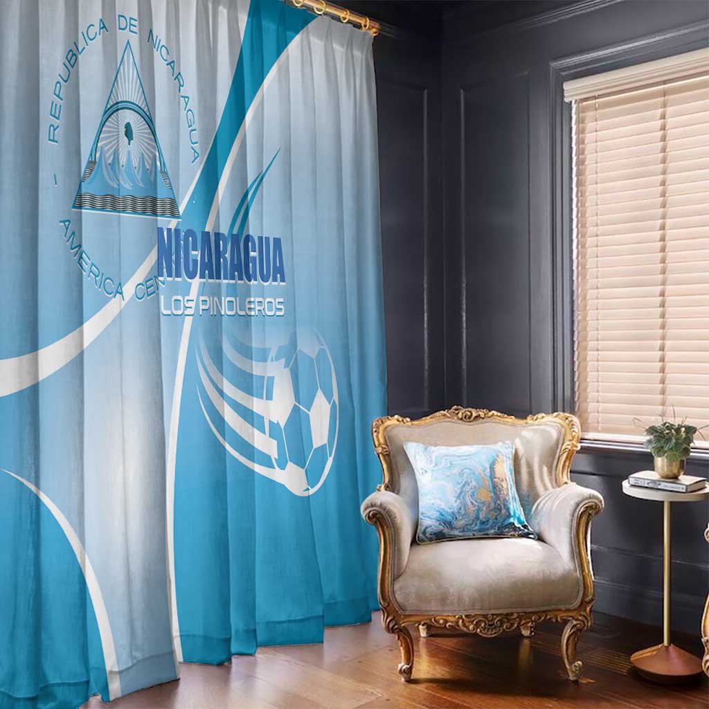 Nicaragua Football Window Curtain Vamos Los Pinoleros