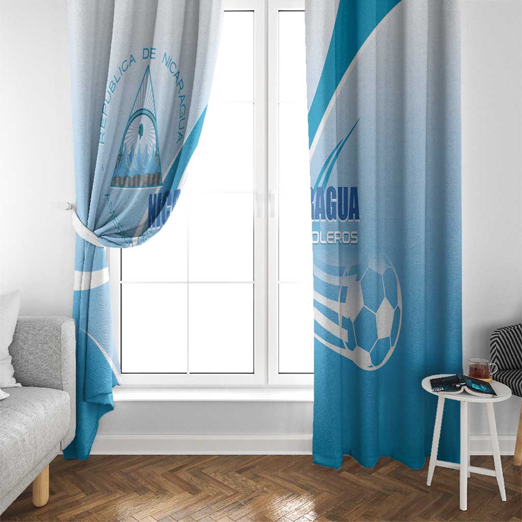 Nicaragua Football Window Curtain Vamos Los Pinoleros