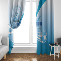Nicaragua Football Window Curtain Vamos Los Pinoleros