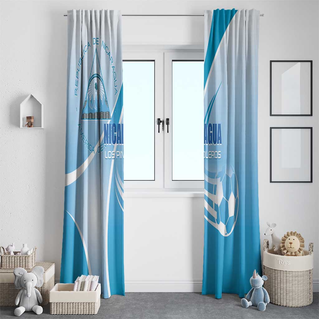 Nicaragua Football Window Curtain Vamos Los Pinoleros