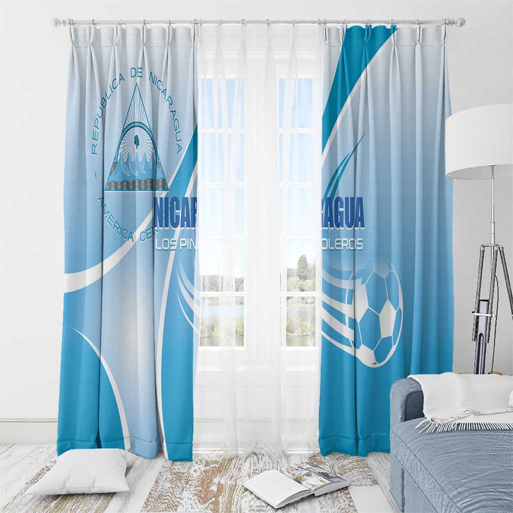 Nicaragua Football Window Curtain Vamos Los Pinoleros