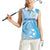 Custom Nicaragua Football Women Sleeveless Polo Shirt Vamos Los Pinoleros