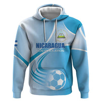 Custom Nicaragua Football Zip Hoodie Vamos Los Pinoleros