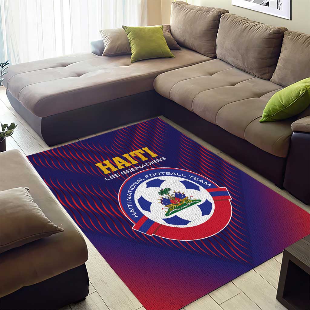 Haiti Football Area Rug Come On Les Grenadiers