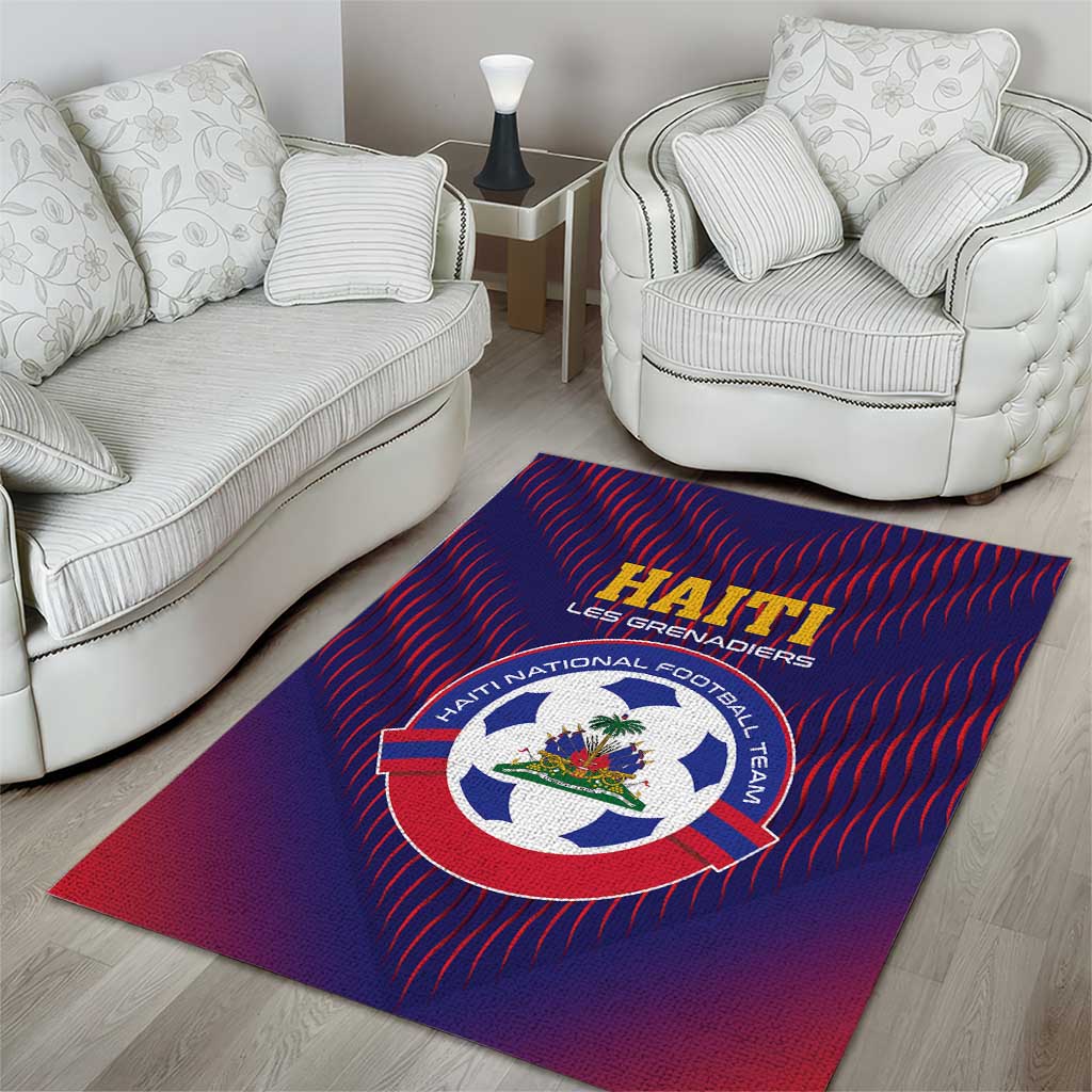 Haiti Football Area Rug Come On Les Grenadiers